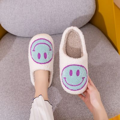 Melody Smiley Face Slippers - Flyclothing LLC