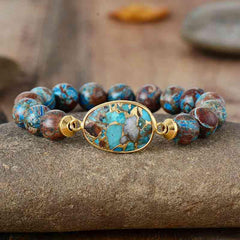 Natural Stone Beaded Bracelet - Flyclothing LLC