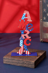 2-Piece Independence Day Letter Decor Ornaments - Trendsi