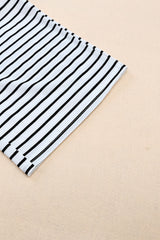 Striped Drawstring Waist Wide Leg Pants - Flyclothing LLC