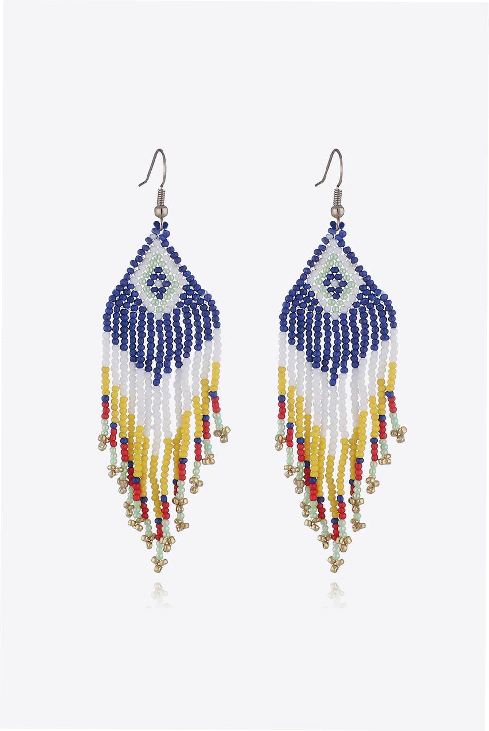 Beaded Dangle Earrings - Trendsi