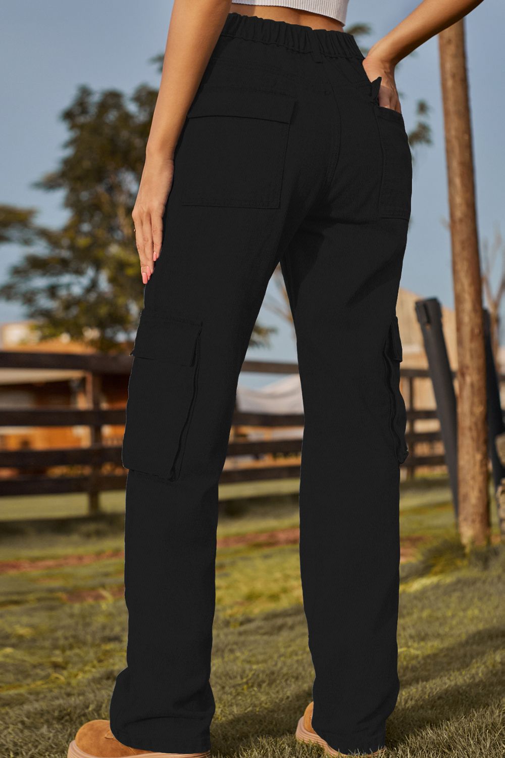 Loose Fit Long Jeans with Pockets - Flyclothing LLC