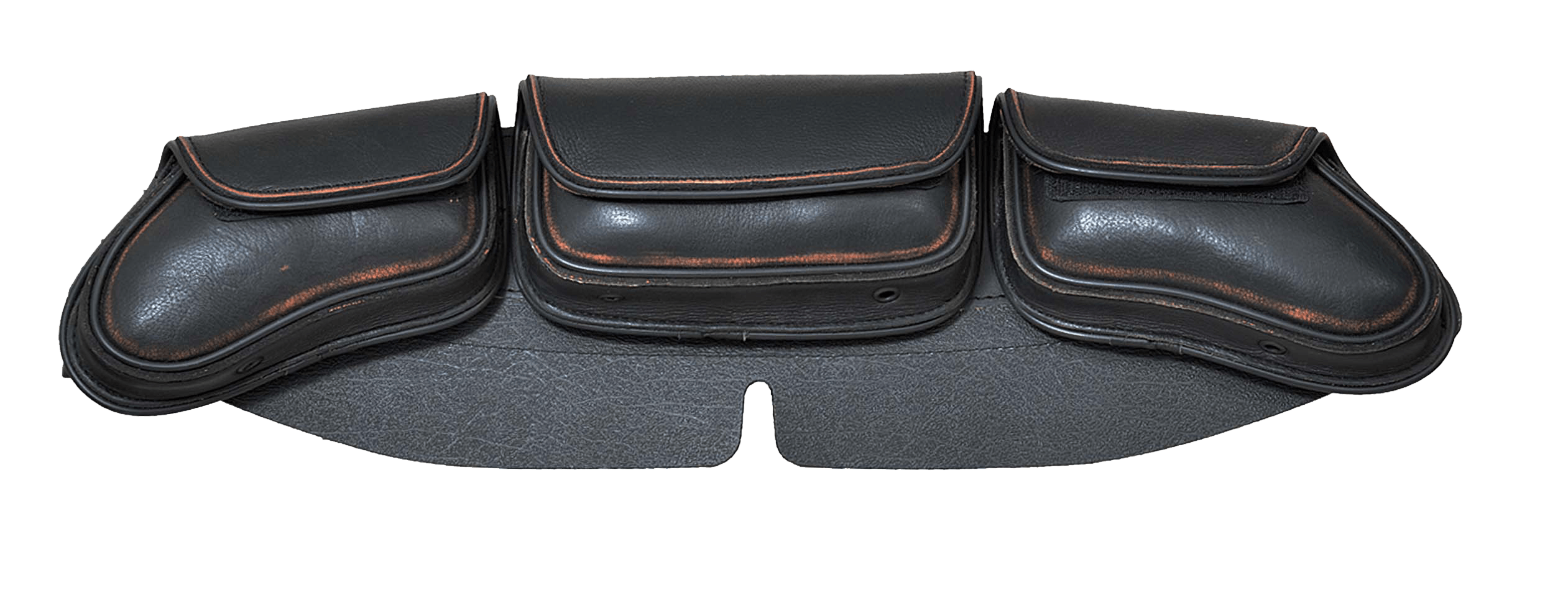 Unik International Hard Leather 3 Pocket Windshield Bag