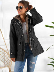 Full Size Hooded Jacket with Detachable Liner (Three-Way Wear) - Flyclothing LLC