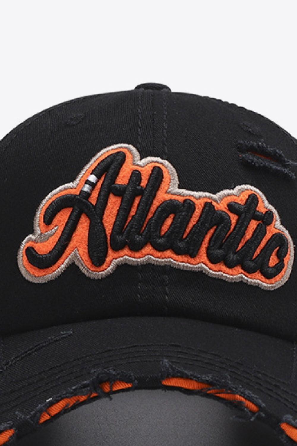 ATLANTIC Graphic Distressed Baseball Cap - Flyclothing LLC