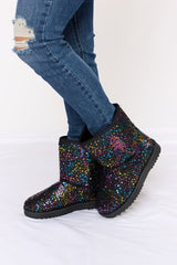 Forever Link Sequin Thermal Flat Boots - Flyclothing LLC