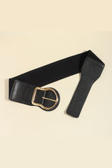 Zinc Alloy PU Leather Belt - Flyclothing LLC