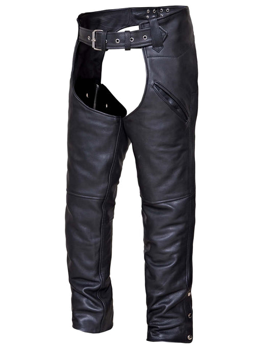 Unik International Black Unisex Chaps