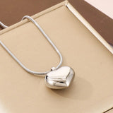 Stainless Steel Heart Pendant Necklace - Flyclothing LLC