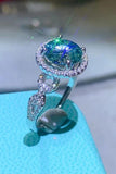 2 Carat Moissanite Emerald Green Ring - Trendsi