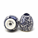 Encantada Handmade Pottery Spice Shakers, Blue Flower - Flyclothing LLC