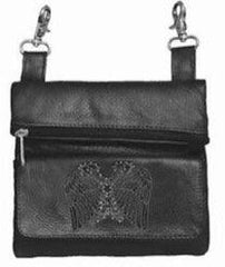 Unik International Ladies Leather Clip on Bag