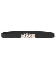 Zinc Alloy Buckle Elastic PU Belt - Flyclothing LLC