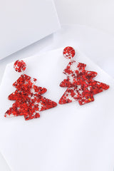 Christmas Tree Acrylic Earrings - Trendsi