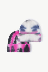 Tie-Dye Cuffed Knit Beanie - Flyclothing LLC