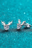 925 Sterling Silver Reindeer-Shaped Moissanite Ring - Trendsi