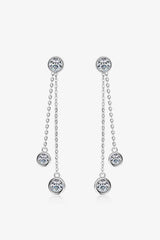 2.6 Carat Moissanite 925 Sterling Silver Earrings - Flyclothing LLC