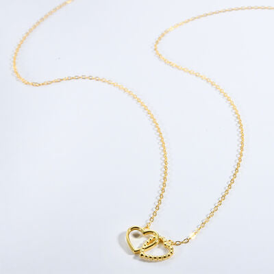 Heart Shape Spring Ring Closure Necklace - Flyclothing LLC