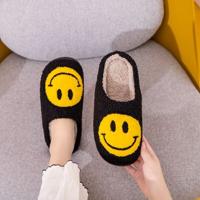 Melody Smiley Face Slippers - Flyclothing LLC