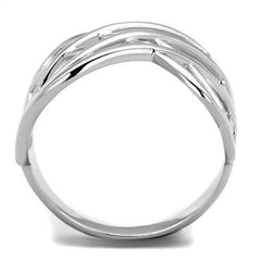 Alamode Rhodium Brass Ring with No Stone - Alamode