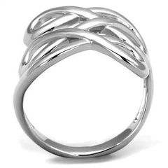 Alamode Rhodium Brass Ring with No Stone - Alamode