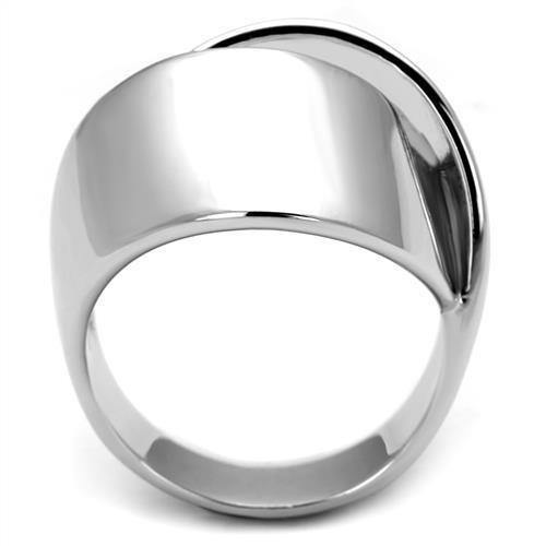 Alamode Rhodium Brass Ring with No Stone - Flyclothing LLC