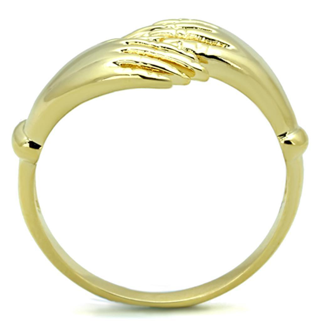 Alamode Gold Brass Ring with No Stone - Flyclothing LLC