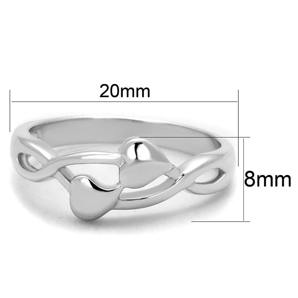 Alamode Rhodium Brass Ring with No Stone - Flyclothing LLC