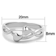 Alamode Rhodium Brass Ring with No Stone - Flyclothing LLC