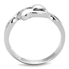 Alamode Rhodium Brass Ring with No Stone - Flyclothing LLC