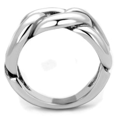 Alamode Rhodium Brass Ring with No Stone - Flyclothing LLC