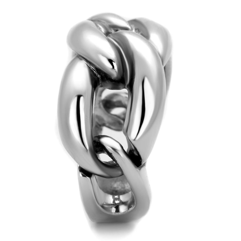 Alamode Rhodium Brass Ring with No Stone - Flyclothing LLC