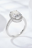 4.5 Carat Moissanite Halo Ring - Flyclothing LLC