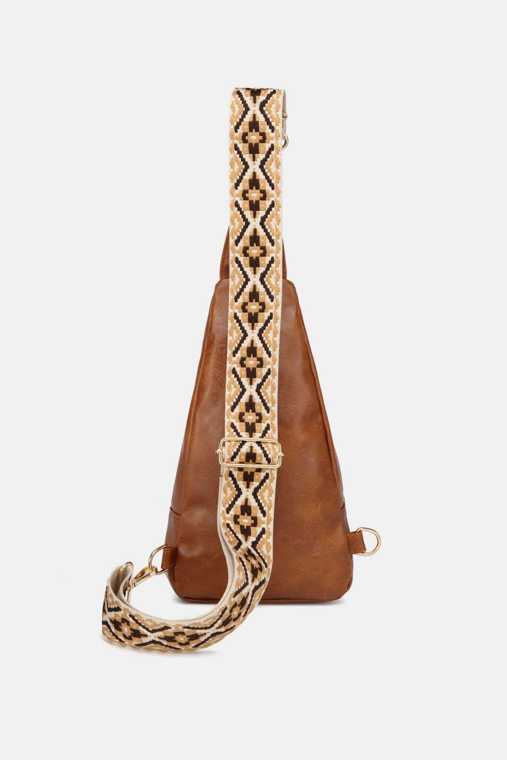 PU Leather Sling Bag - Trendsi