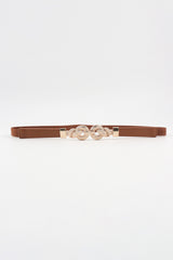 Zinc Alloy Buckle PU Leather Belt - Flyclothing LLC