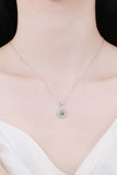 2 Carat Moissanite Teardrop Pendant 925 Sterling Silver Necklace - Flyclothing LLC