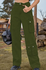 Loose Fit Long Jeans with Pockets - Flyclothing LLC