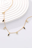 18K Gold Plated Multi-Charm Chain Necklace - Flyclothing LLC