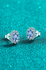 1 Carat Moissanite 925 Sterling Silver Stud Earrings - Flyclothing LLC