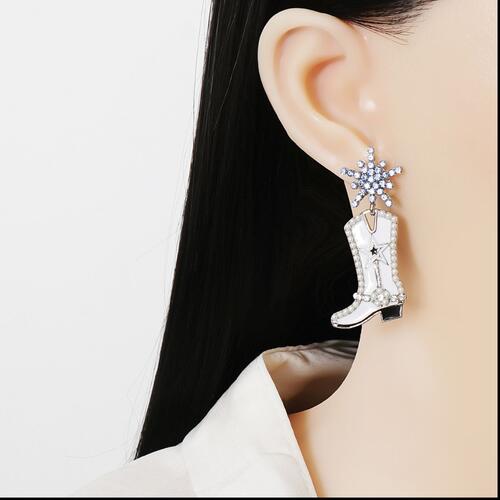 Boot Alloy Dangle Earrings - Flyclothing LLC