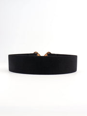 Geometric Buckle Elastic Wide Belt - Flyclothing LLC