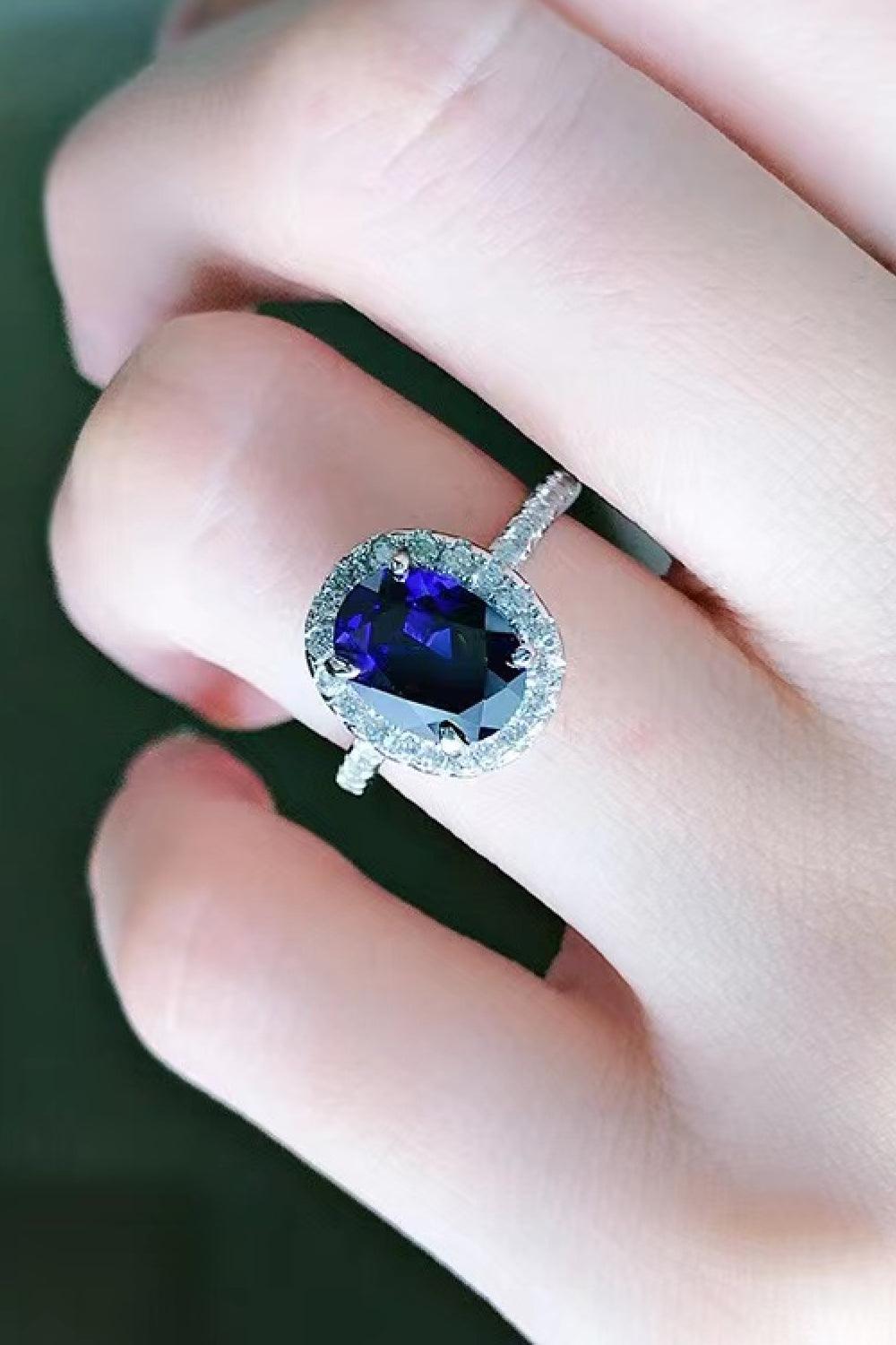 2 Carat Moissanite Pigeon Egg Ring - Trendsi