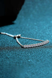 Moissanite Sterling Silver Bracelet - Flyclothing LLC