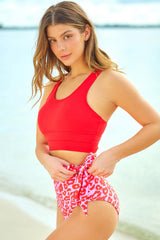 Two-Tone Tied Two-Piece Swimsuit - Flyclothing LLC