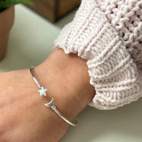 Star and Moon Cuff Bracelet - Flyclothing LLC