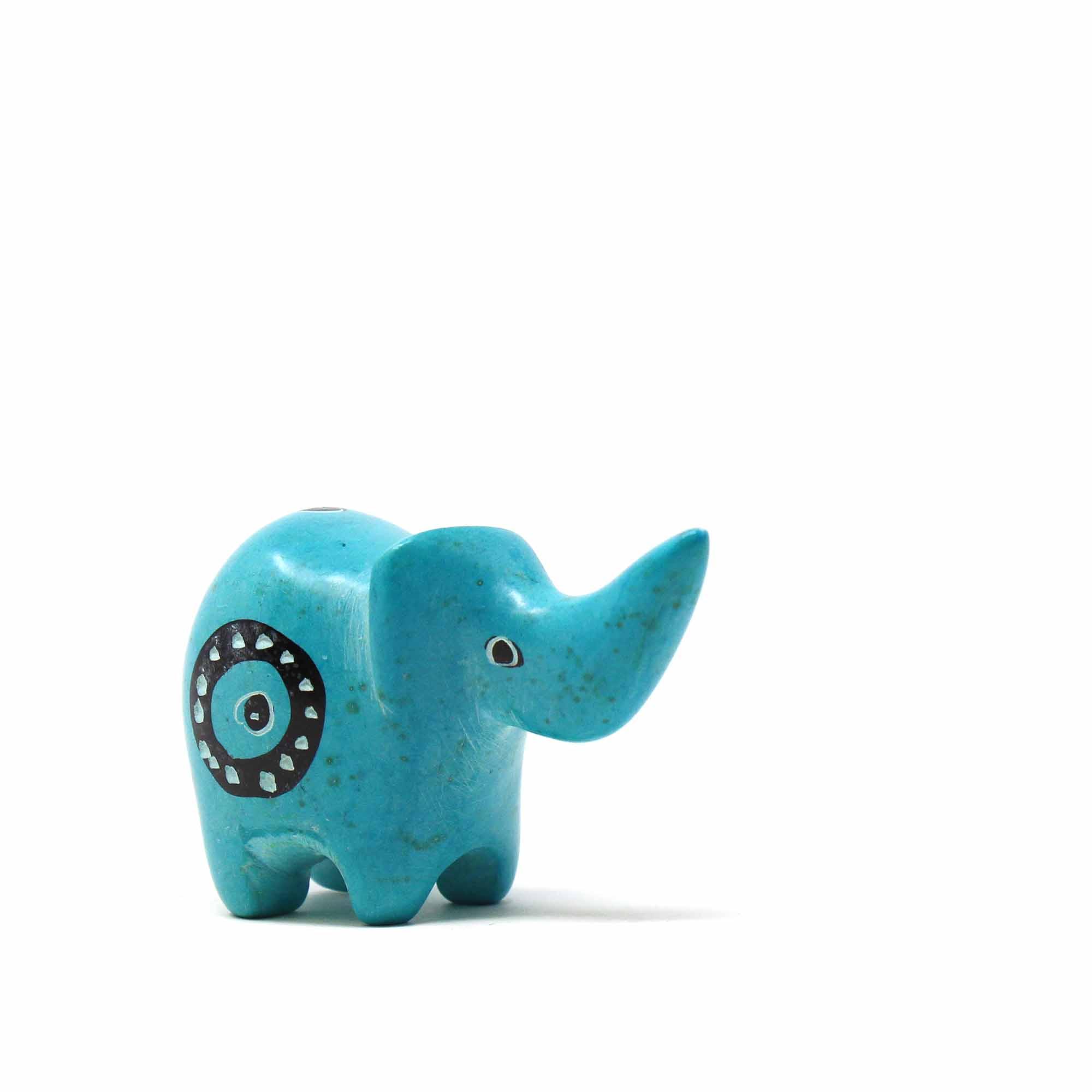 Soapstone Tiny Elephants - Assorted Pack of 5 Colors - Flyclothing LLC