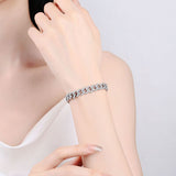 4.63 Carat Moissanite 925 Sterling Silver Bracelet - Flyclothing LLC