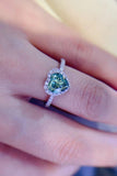 1-Carat Moissanite Heart Ring - Flyclothing LLC