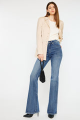 Kancan Cat's Whiskers High Waist Flare Jeans - Flyclothing LLC