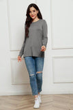 Basic Bae Full Size Round Neck Long Sleeve Top - Trendsi